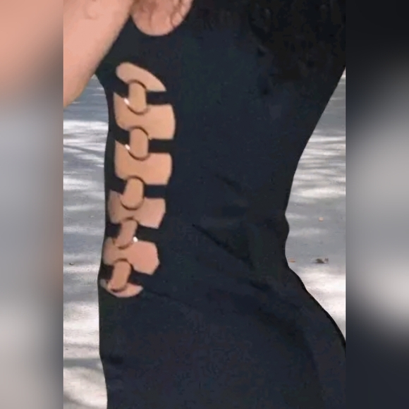 ZARA Side Ring Cutout midi dress - Picture 3 of 8